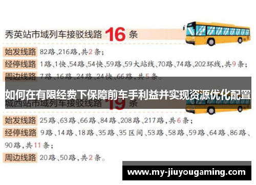 如何在有限经费下保障前车手利益并实现资源优化配置